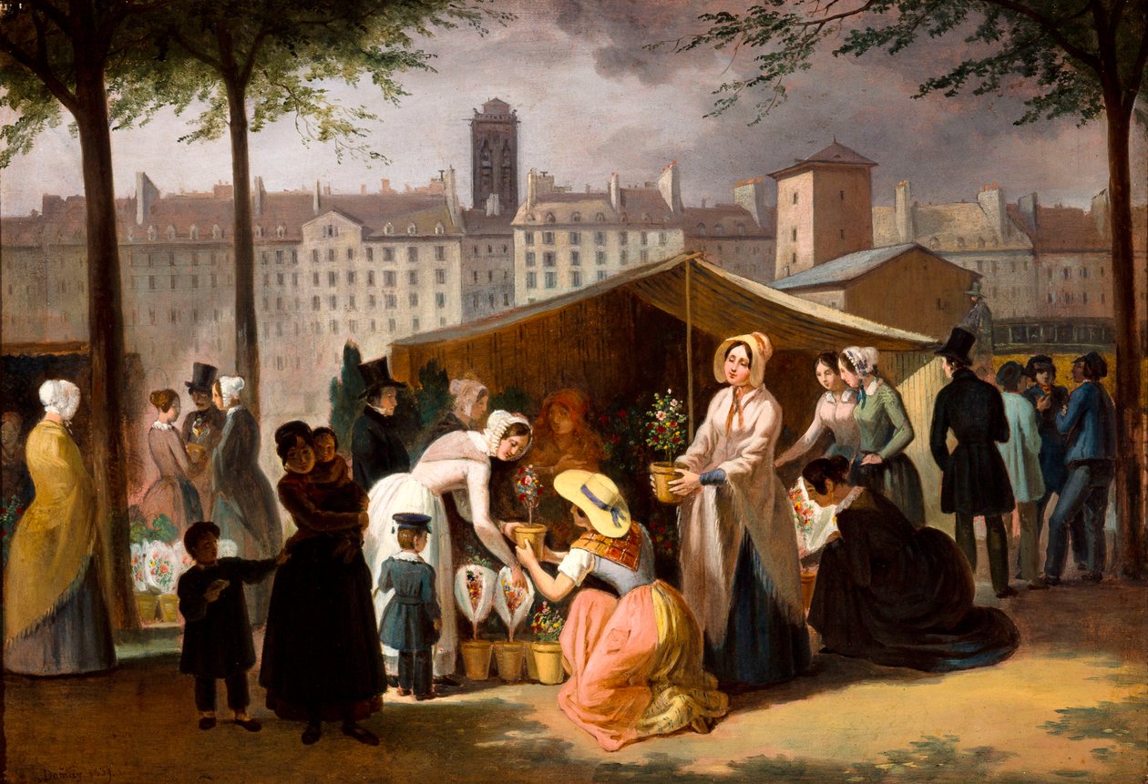 Mercado de las flores de Jean Francois Demay