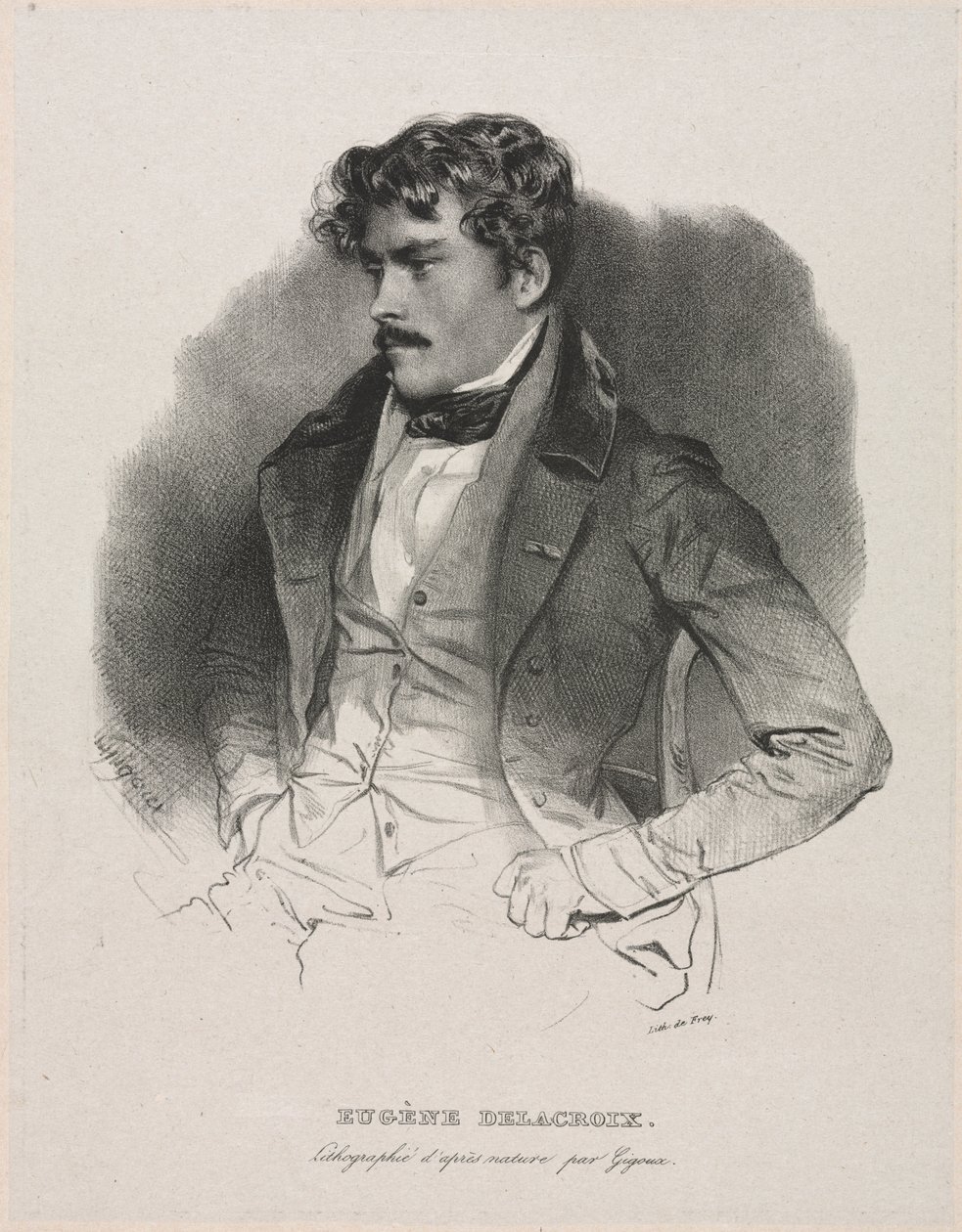 Eugène Delacroix de Jean Francois Gigoux
