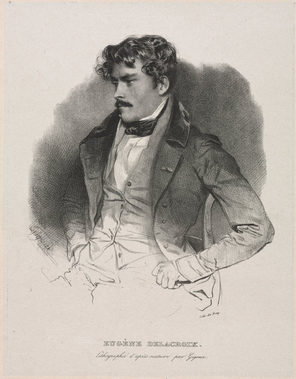 Eugène Delacroix de Jean Francois Gigoux