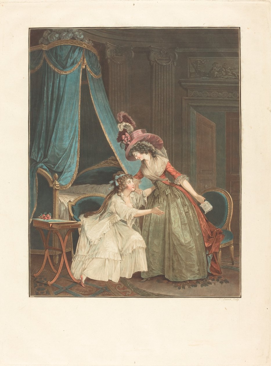 La indiscreción, 1788 de Jean Francois Janinet