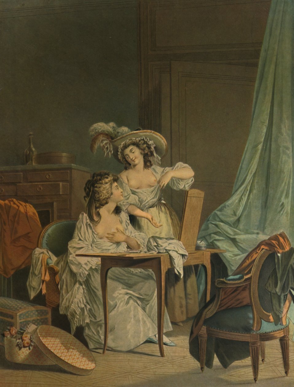 La Comparaison, Comparación, 1786, 1913 de Jean Francois Janinet