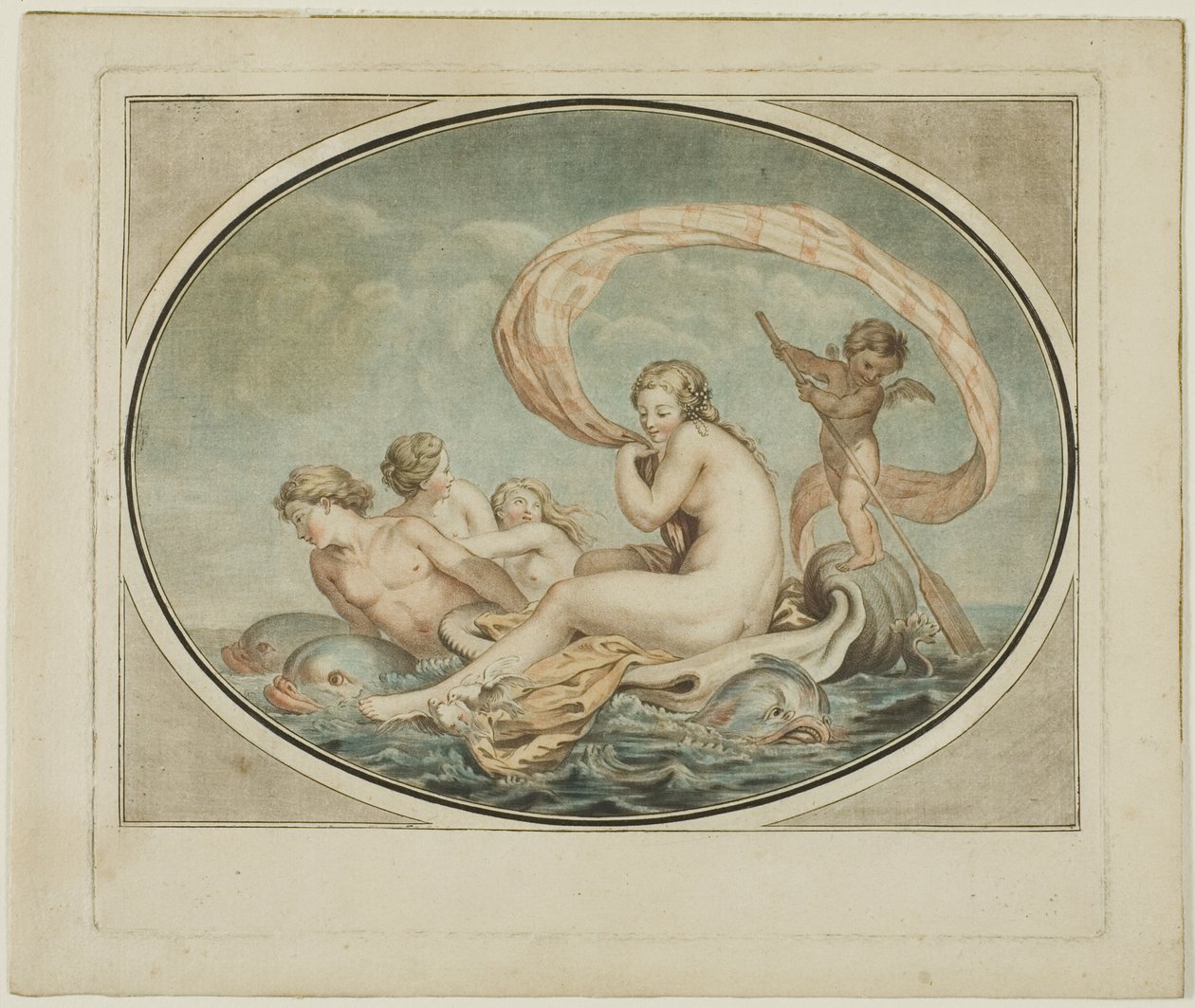 El carro de Galatea de Jean Francois Janinet
