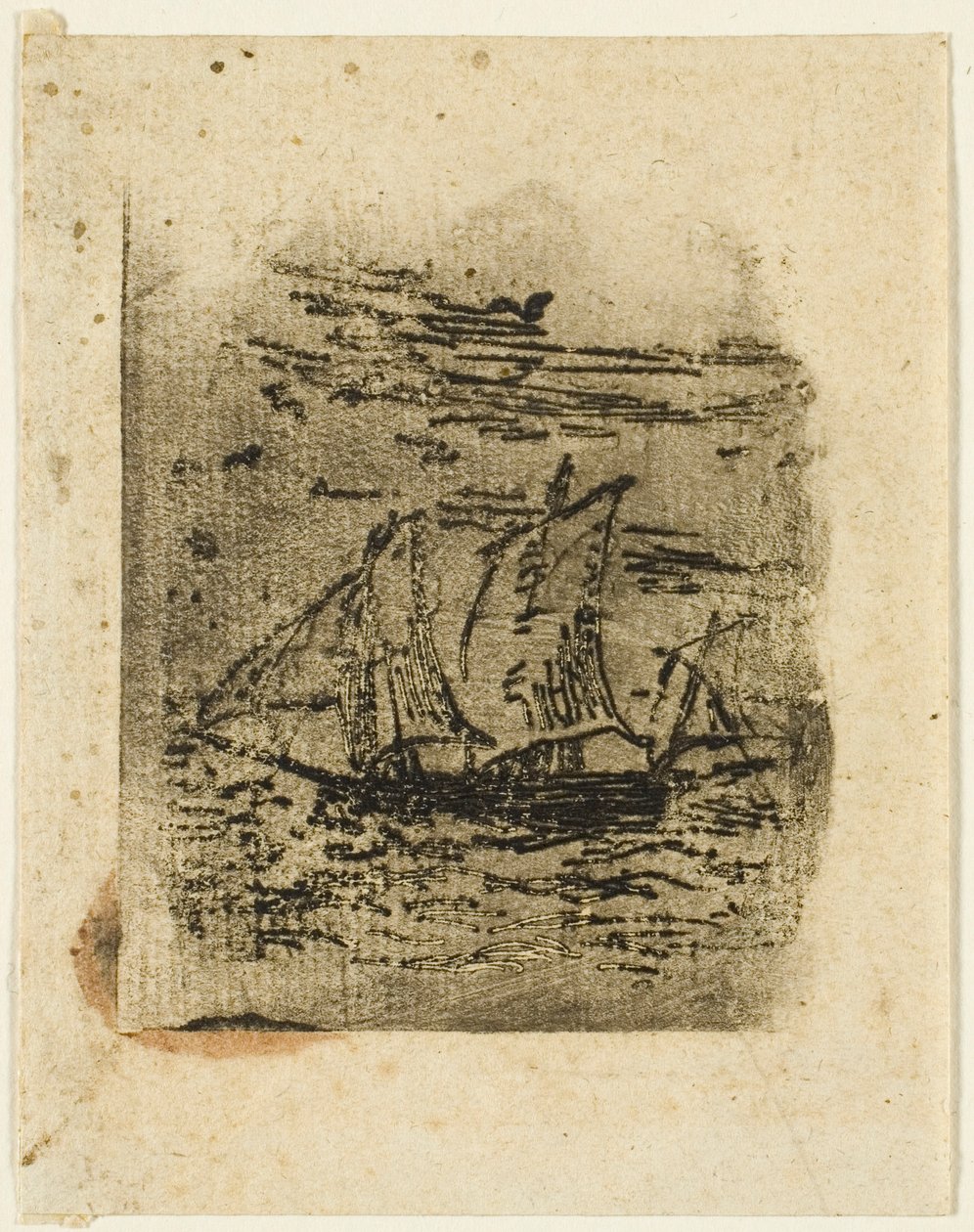 Un barco a vela de Jean Francois Millet