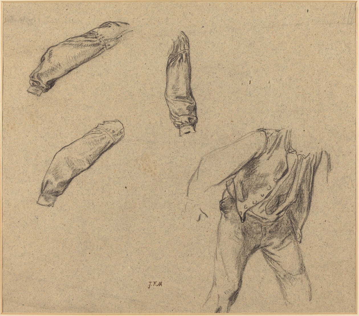 Estudios de Vestuario de Jean Francois Millet
