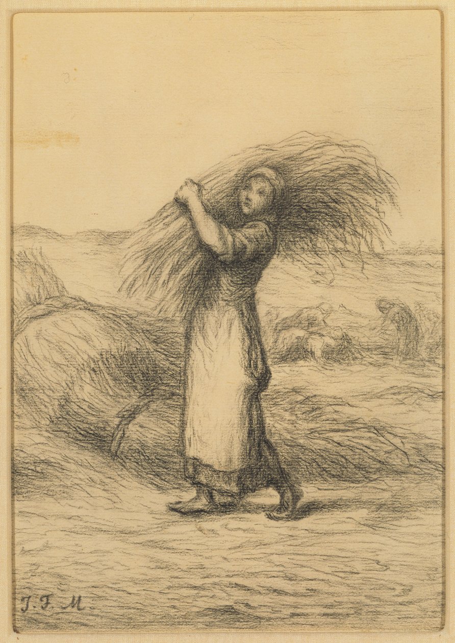 Escena de Cosecha de Jean Francois Millet