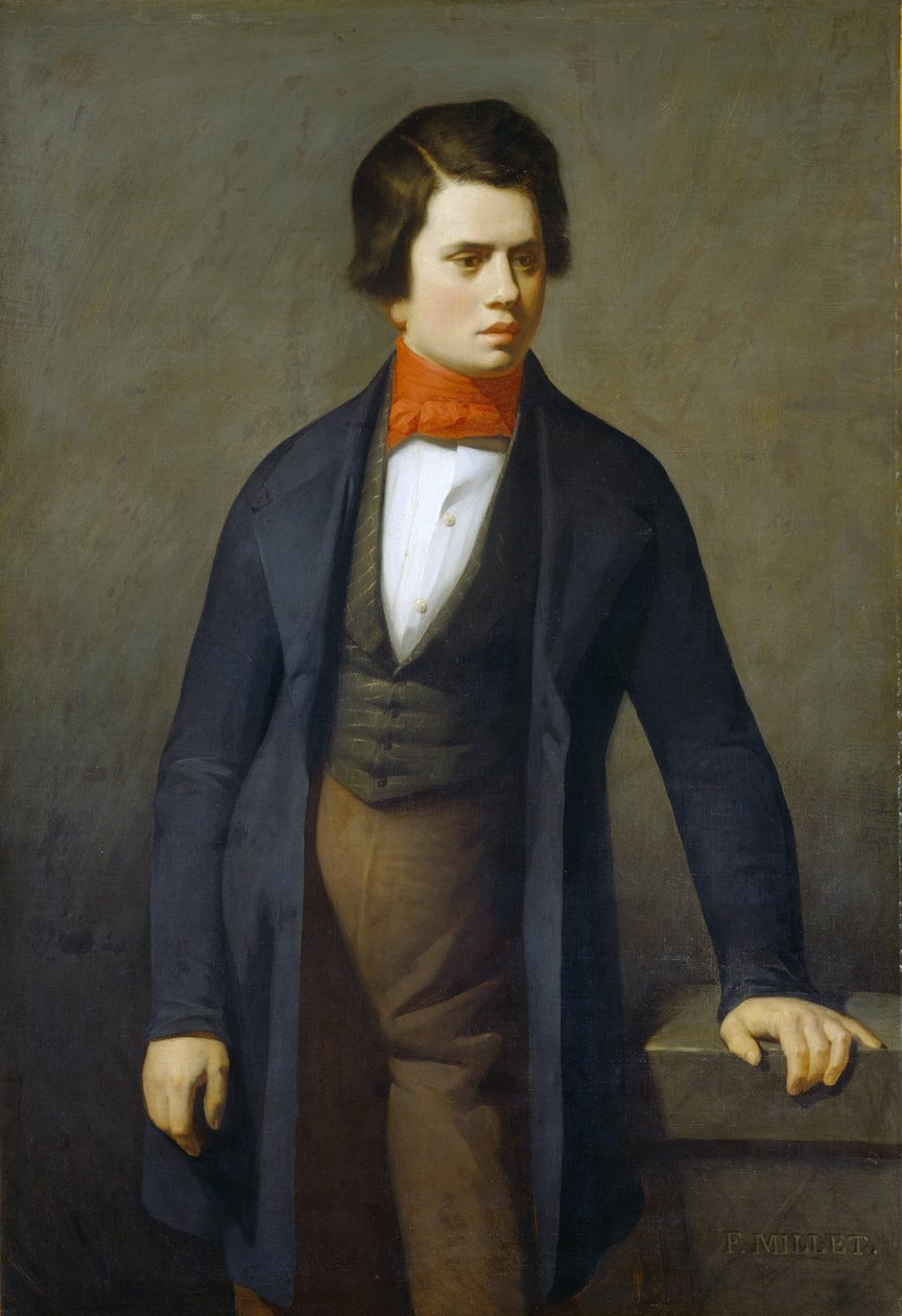Retrato de Leconte de Lisle de Jean Francois Millet