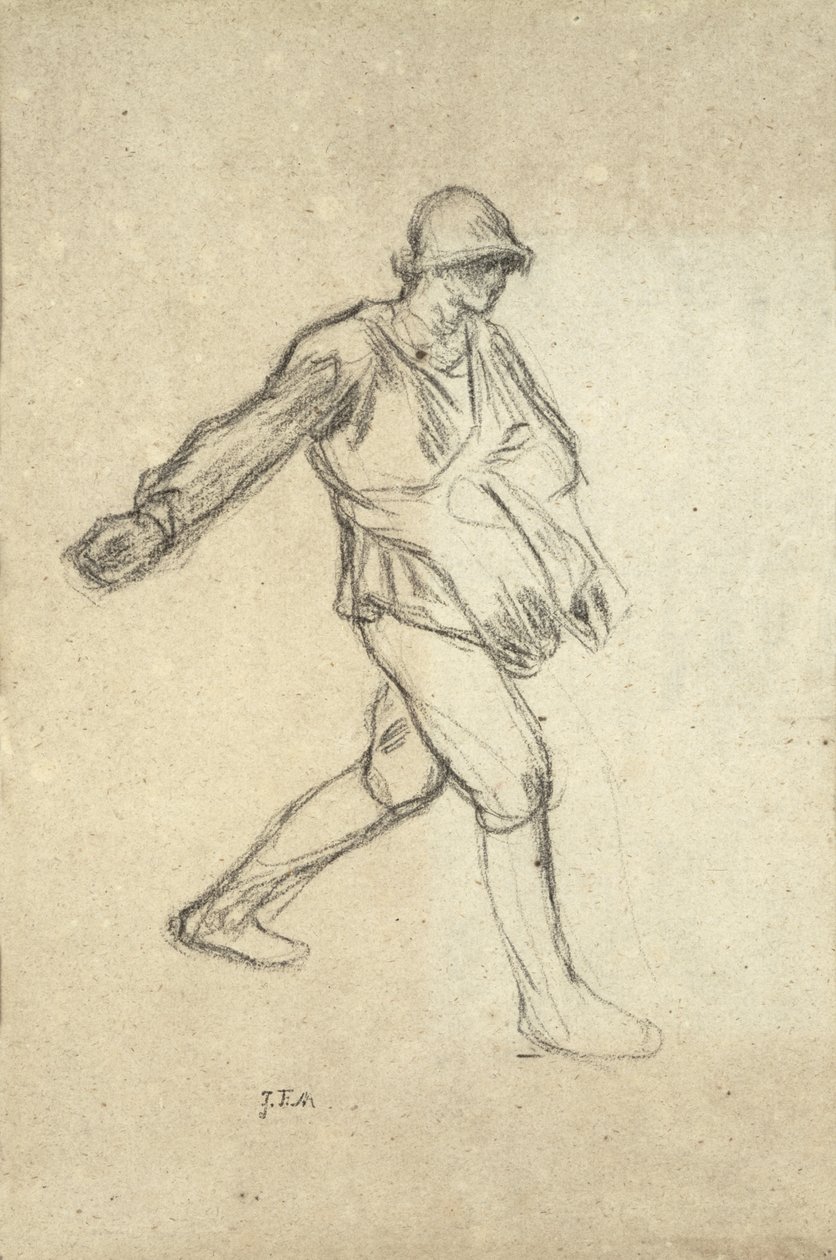 Estudio para "El sembrador" de Jean Francois Millet