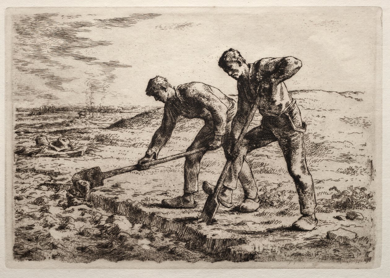 Los Excavadores de Jean Francois Millet