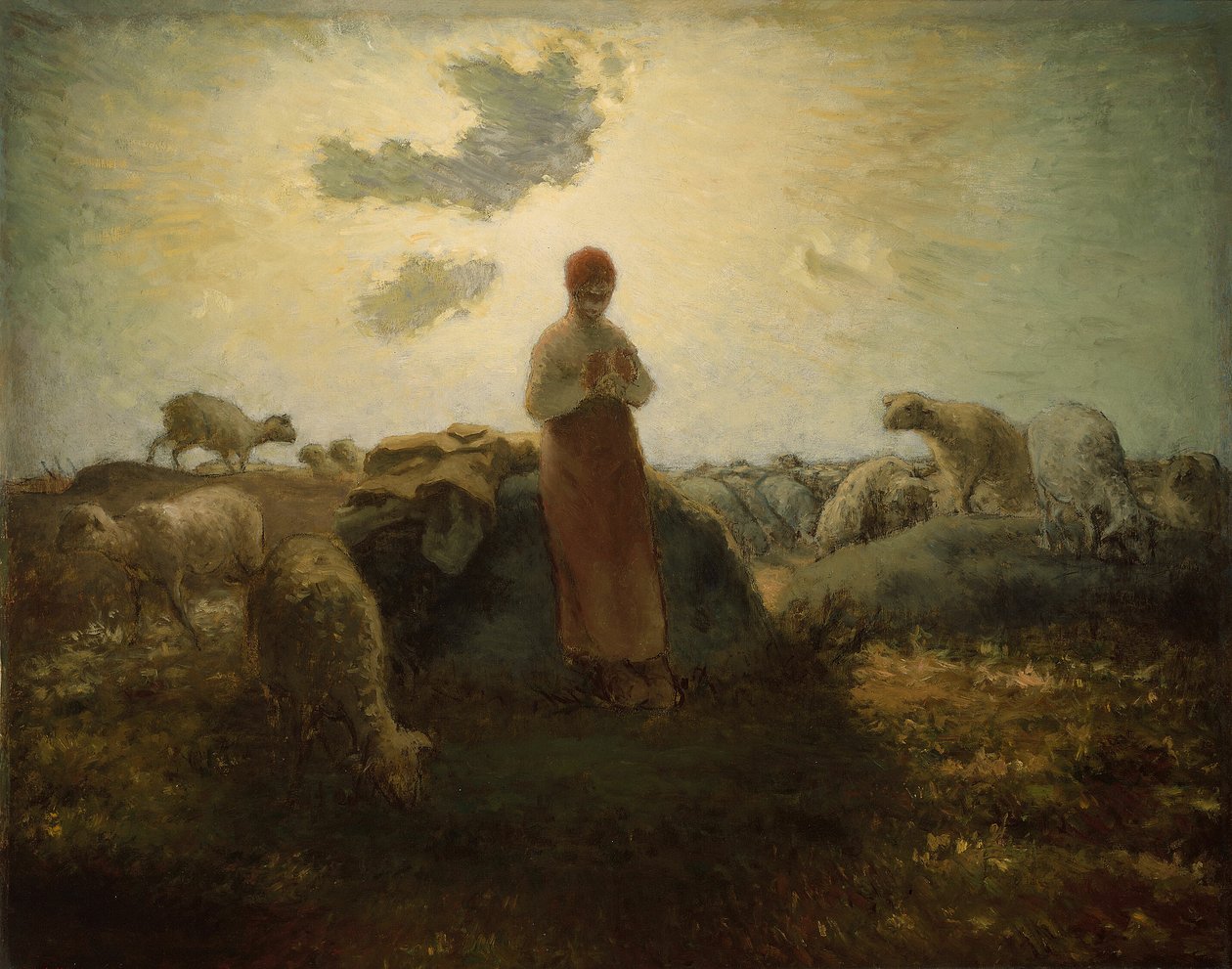 El guardián del rebaño de Jean Francois Millet