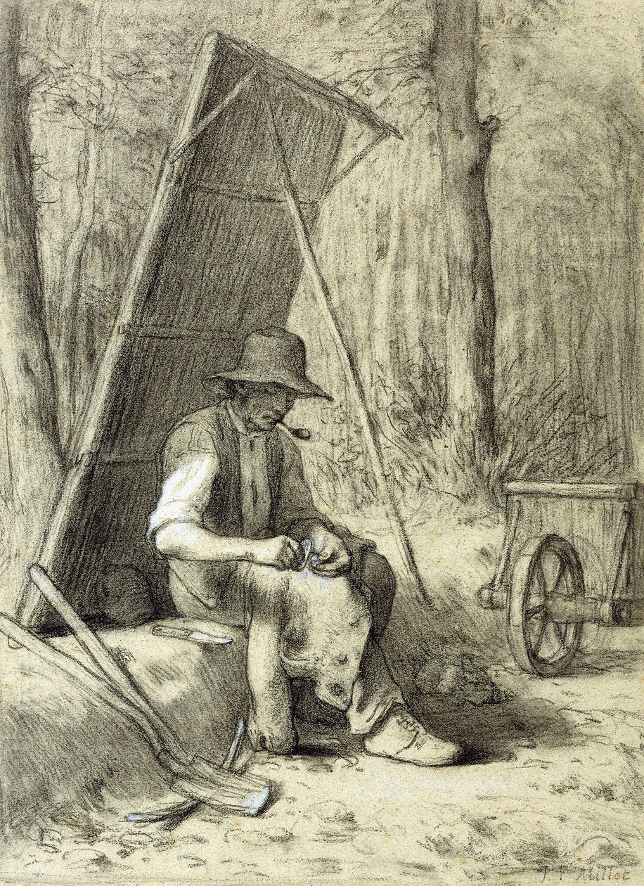 El reparador de caminos de Jean Francois Millet