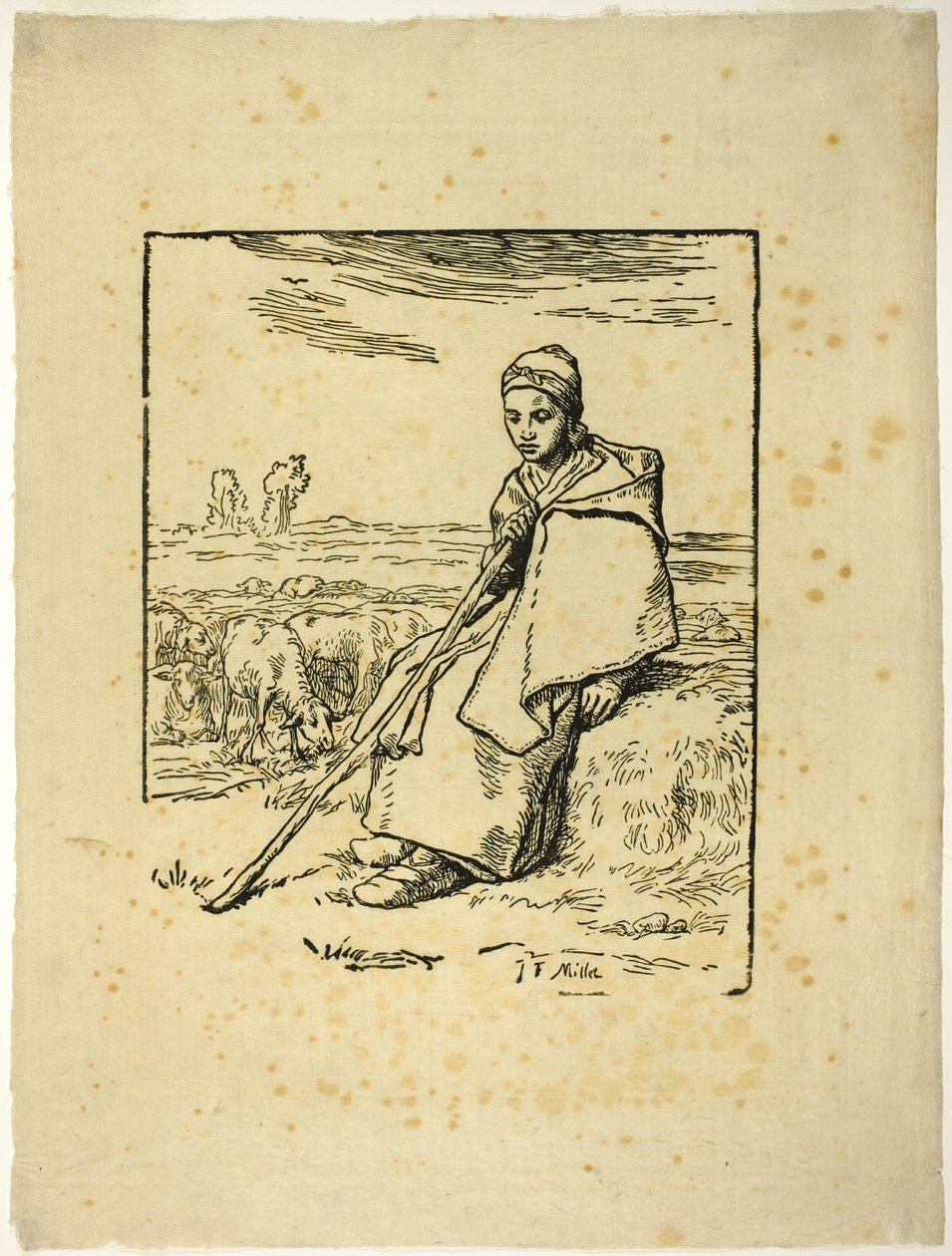 La Pastora de Jean Francois Millet