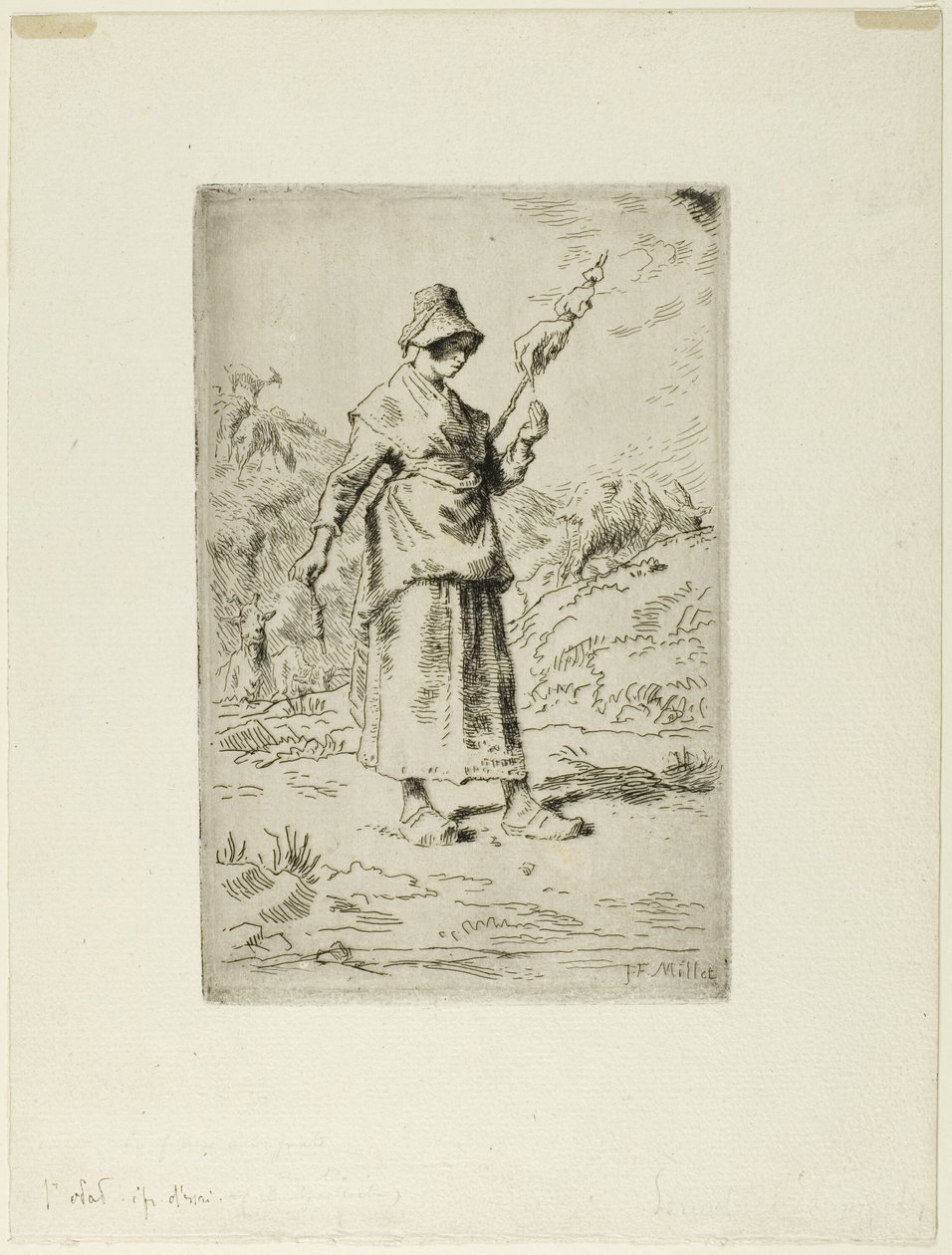 La hilandera de Jean Francois Millet