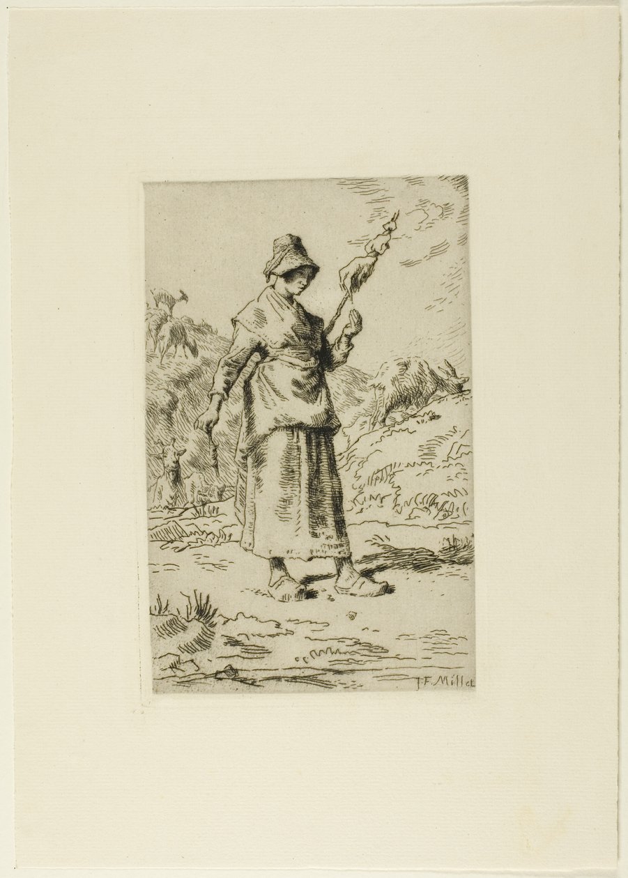 La hilandera de Jean Francois Millet