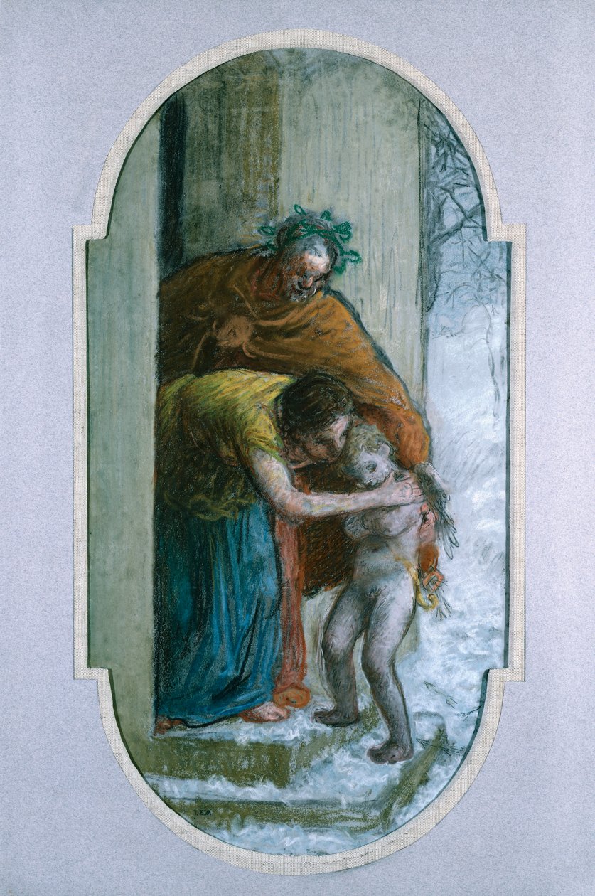 Invierno, c.1864 de Jean Francois Millet