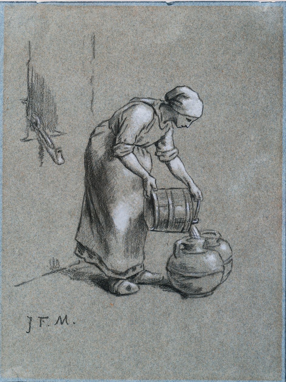 Mujer en un pozo de Jean Francois Millet