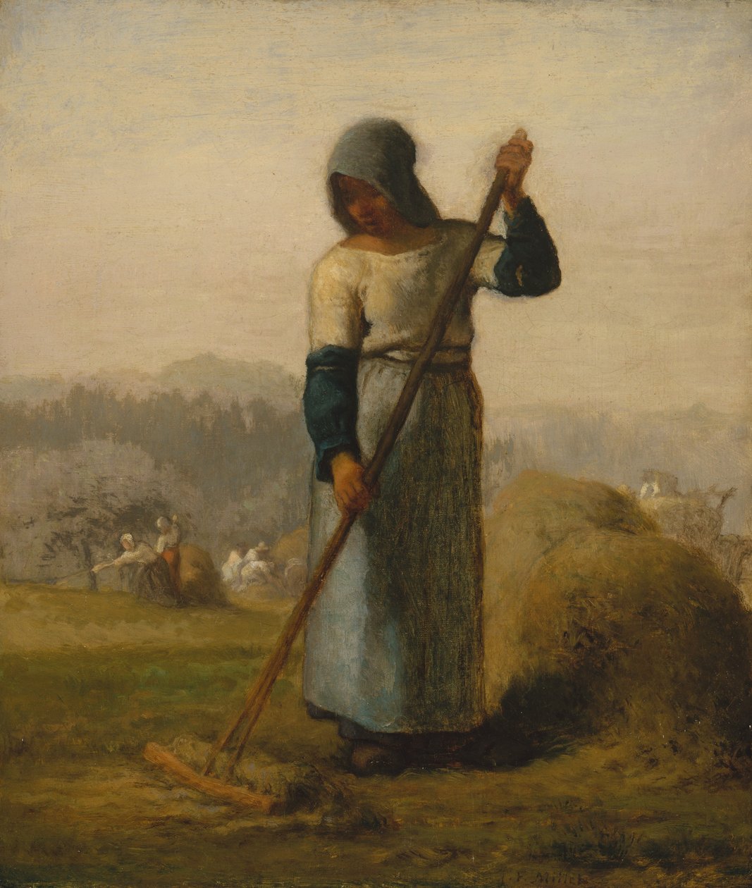 Mujer con un rastrillo de Jean Francois Millet