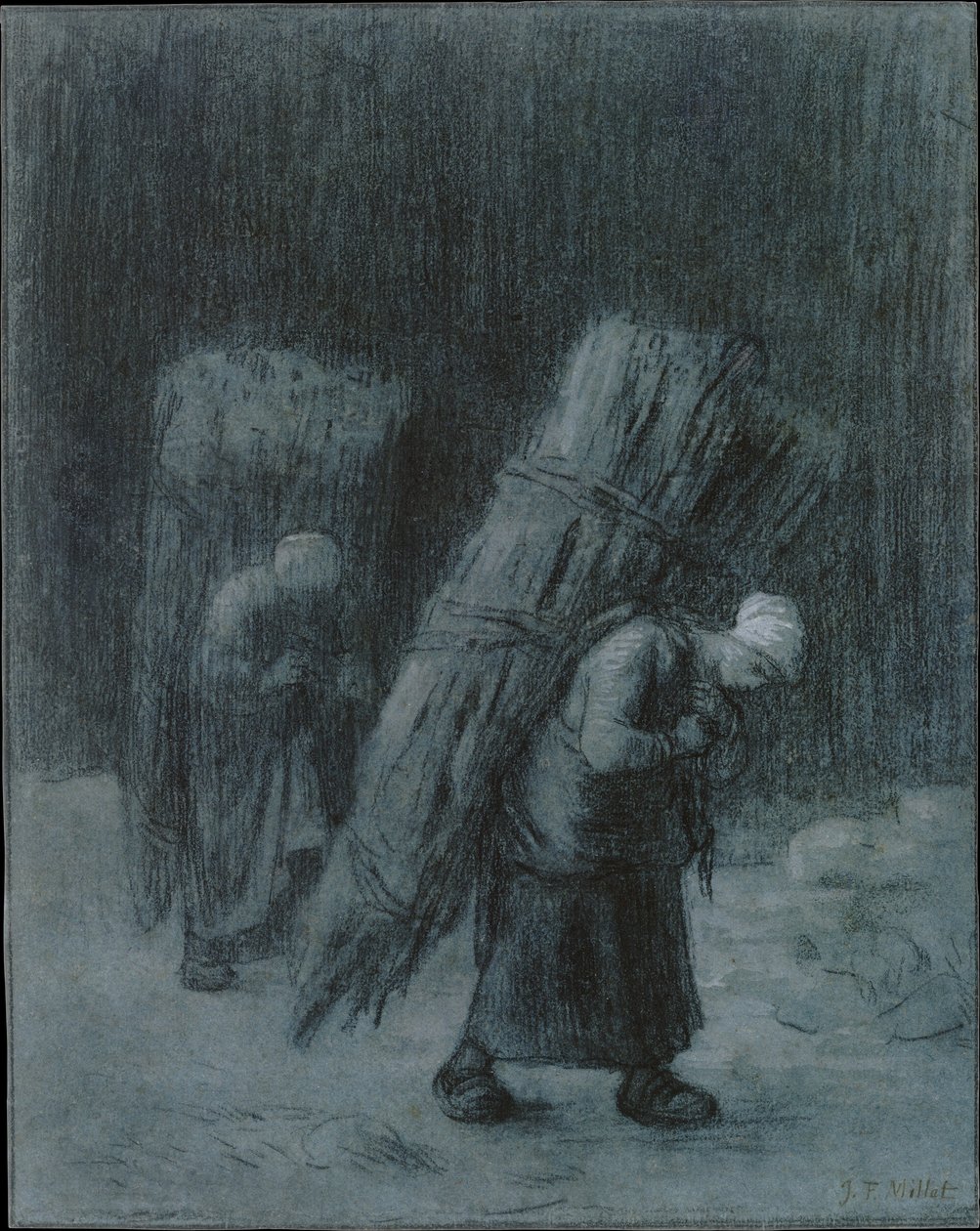 Mujeres Llevando Ramas, ca. 1858 de Jean Francois Millet