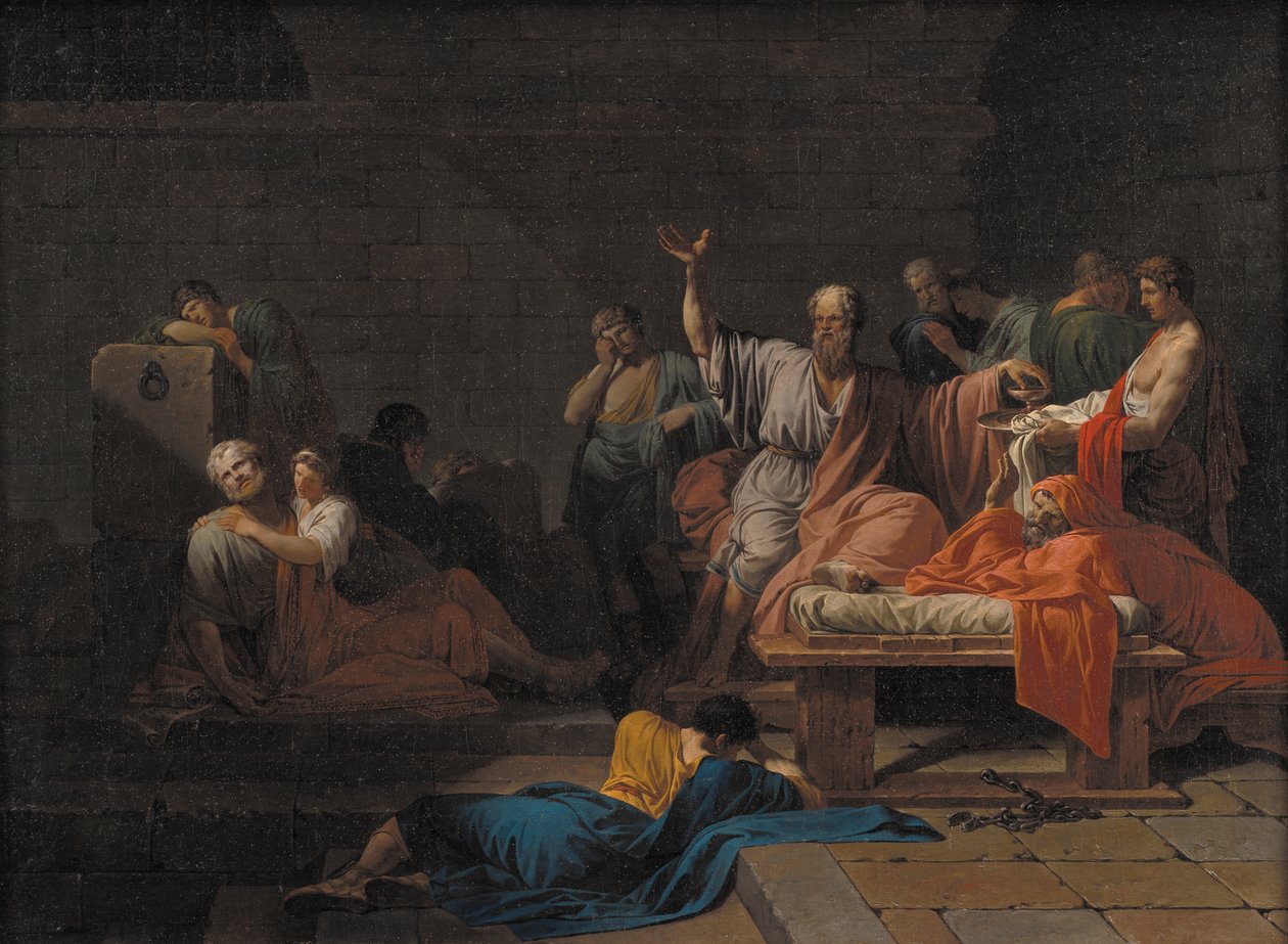 La muerte de Sócrates de Jean François Pierre Peyron
