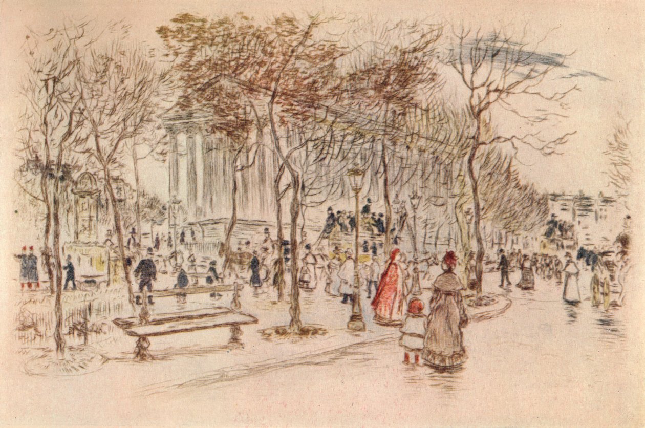 Place de la Madeleine, 1915 de Jean Francois Raffaelli