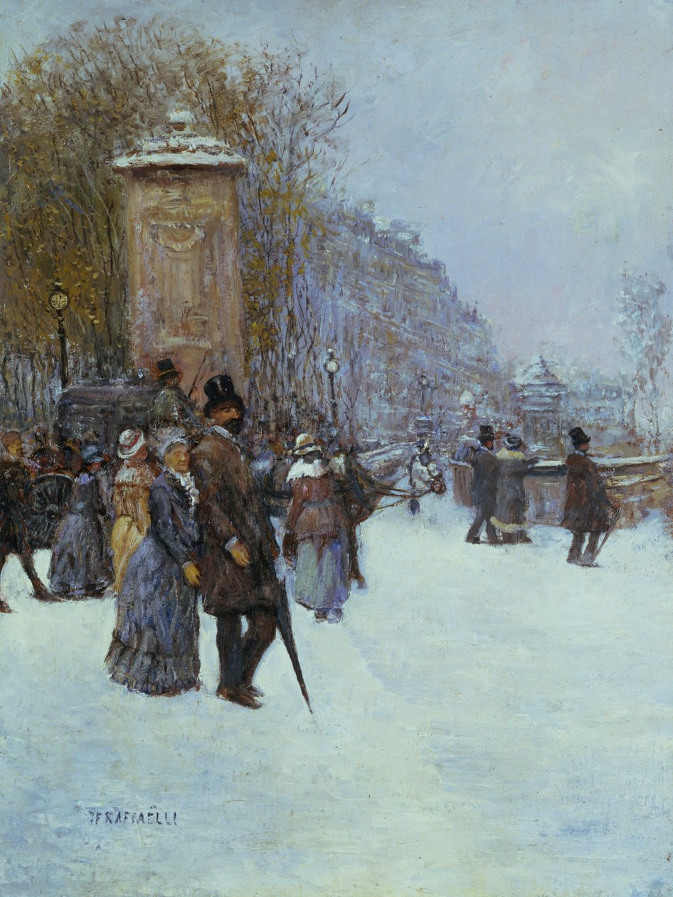 El paseo en París de Jean Francois Raffaelli