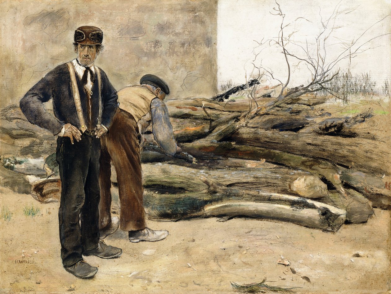 Los leñadores de Jean Francois Raffaelli