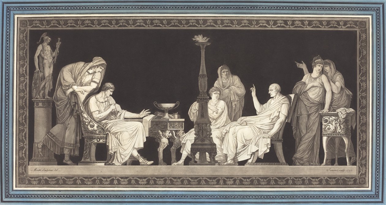 La conspiración de Catilina de Jean François Janinet after Jean Guillaume Moitte