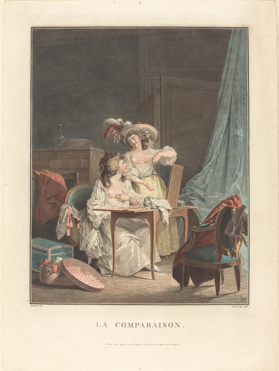 La comparación de Jean François Janinet after Nicolas Lavreince