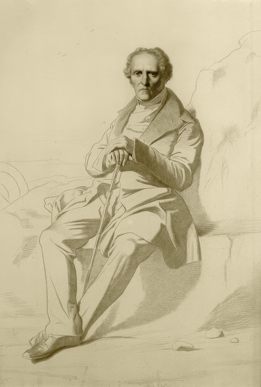 Retrato de Charles Fourier de Jean Francois Gigoux