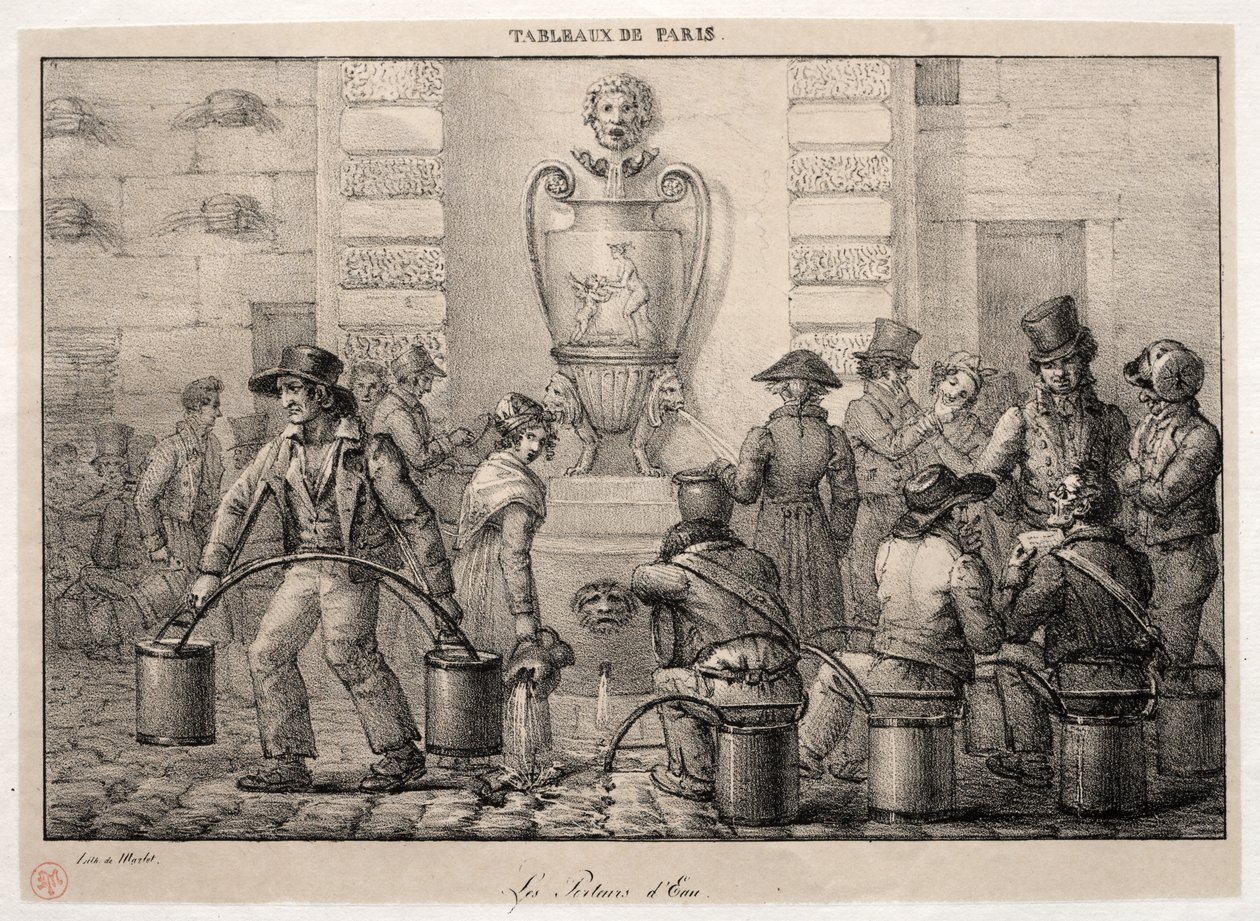 Escenas de París: Los aguadores de Jean Henri Marlet