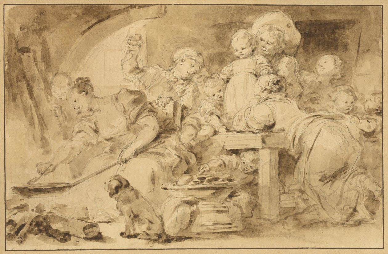 El Hacedor de Panqueques de Jean Honore Fragonard