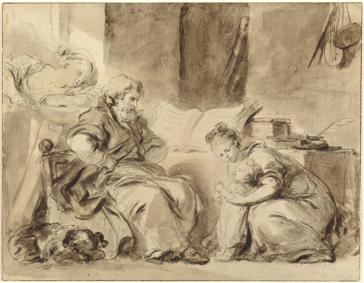 Una Oración para el Abuelo de Jean Honore Fragonard