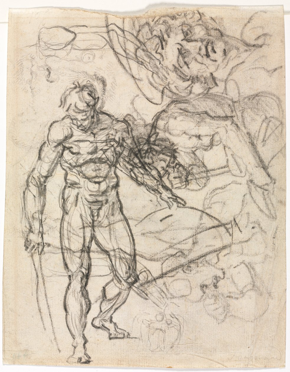 Estudios de figuras (verso) de Jean Honore Fragonard