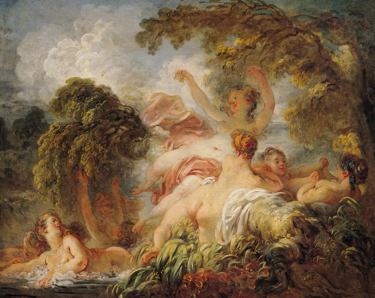 Los Bañistas, c.1765 de Jean Honore Fragonard