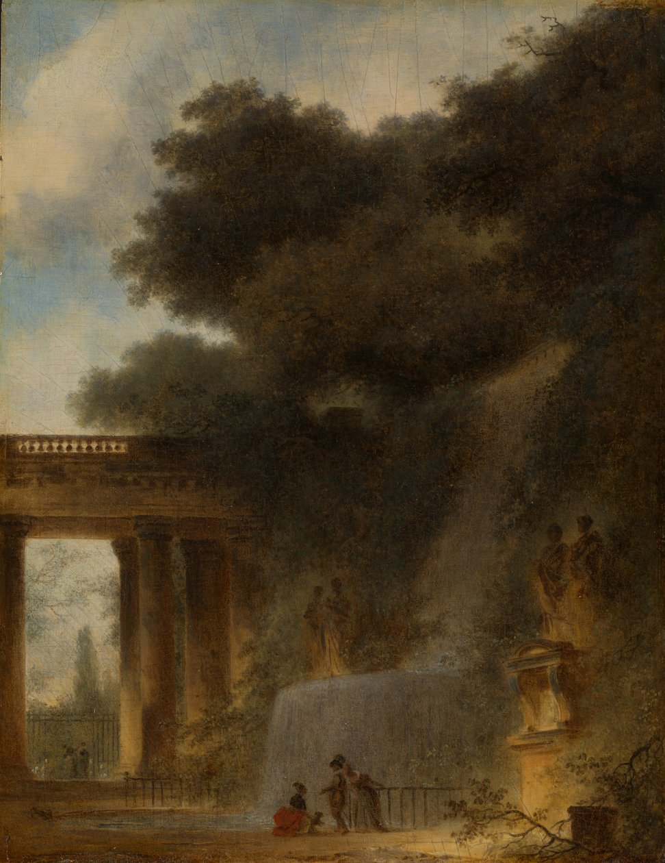 La cascada, c.1775 de Jean Honore Fragonard