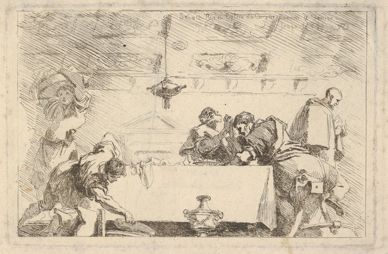 La última cena, ca. 1761-64 de Jean Honore Fragonard