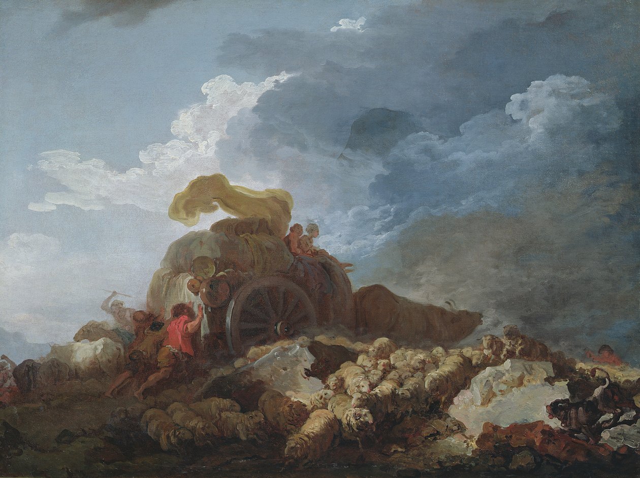 La tormenta, c.1759 de Jean Honore Fragonard