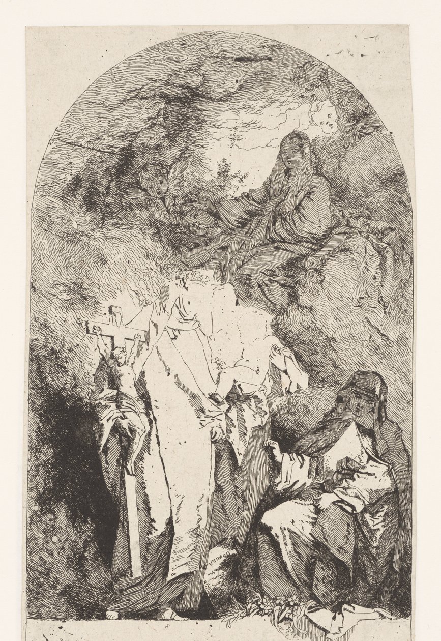 Glorificación de María de Jean Honore Fragonard