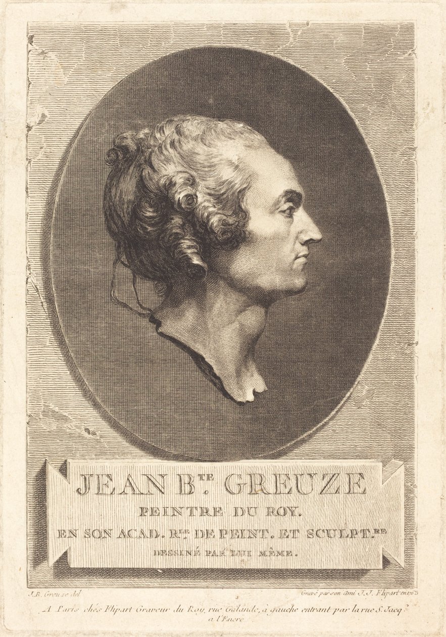 Jean-Baptiste Greuze de Jean Jacques Flipart after Jean Baptiste Greuze