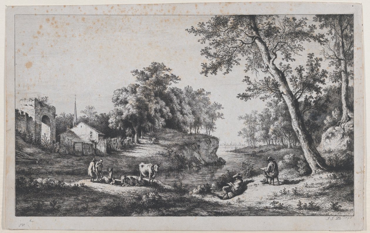 Paisaje en Ambronay de Jean Jacques de Boissieu