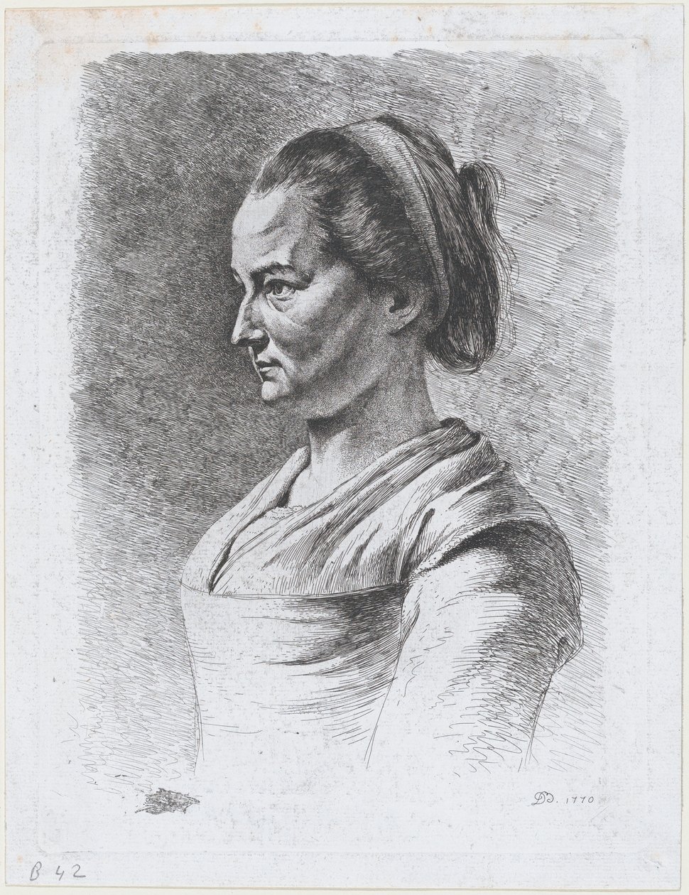 La niñera de los niños Josephine, 1770 de Jean Jacques de Boissieu