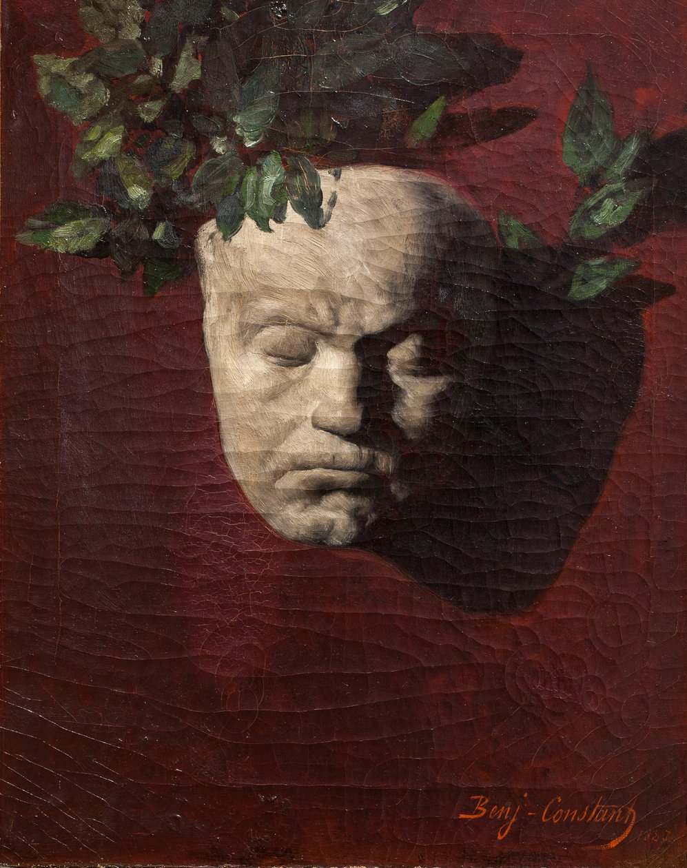 La máscara mortuoria de Beethoven de Jean Joseph Benjamin Constant