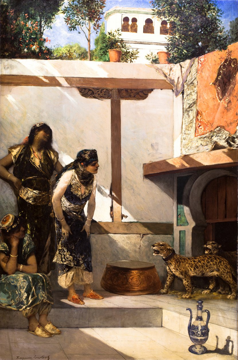 Patio del Palacio del Sultán de Jean Joseph Benjamin Constant