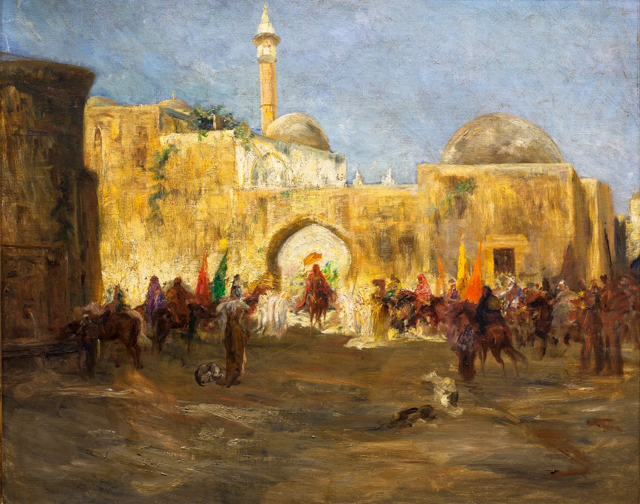 Salir de la mezquita de Jean Joseph Benjamin Constant