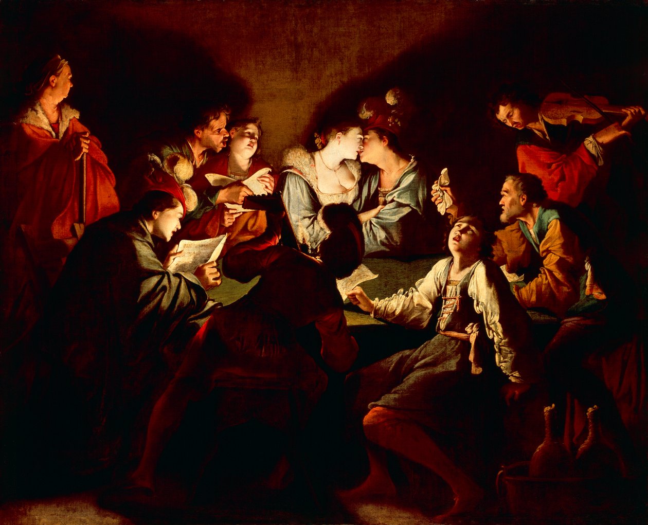 Concierto nocturno, c.1621/2 de Jean Leclerc