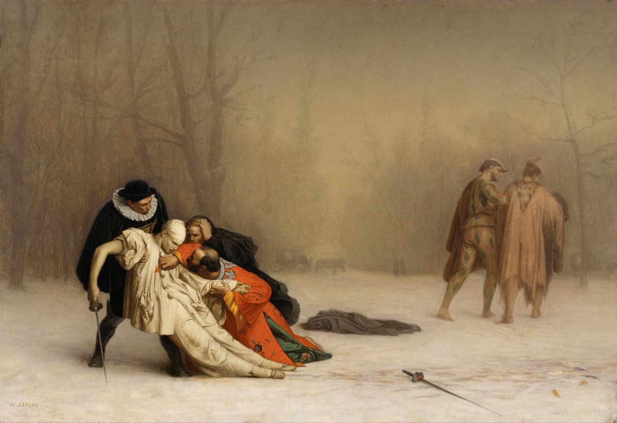 El duelo después de la mascarada de Jean Leon Gerome