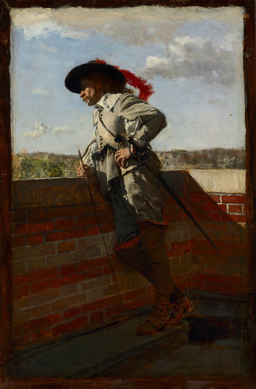 En una terraza, 1867 de Jean Louis Ernest Meissonier