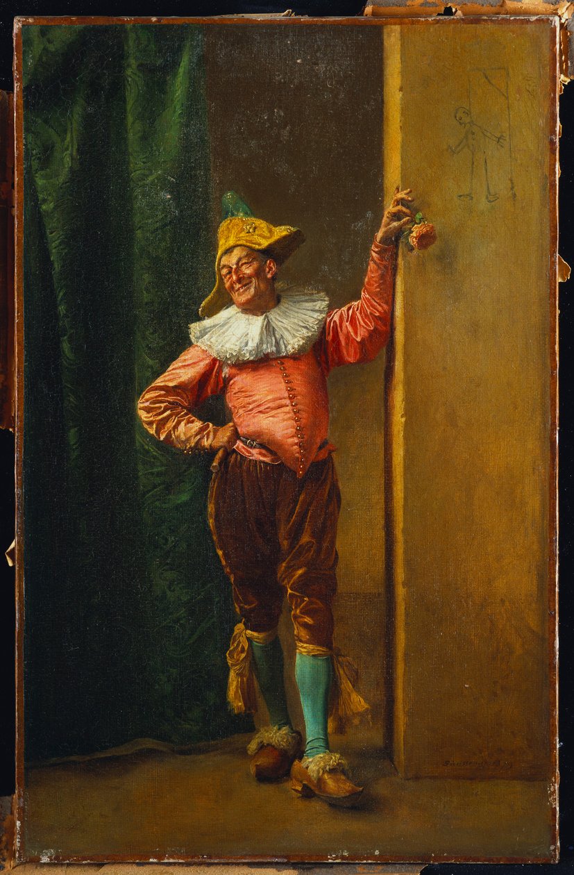 Polichinela en rosa, 1879 de Jean Louis Ernest Meissonier