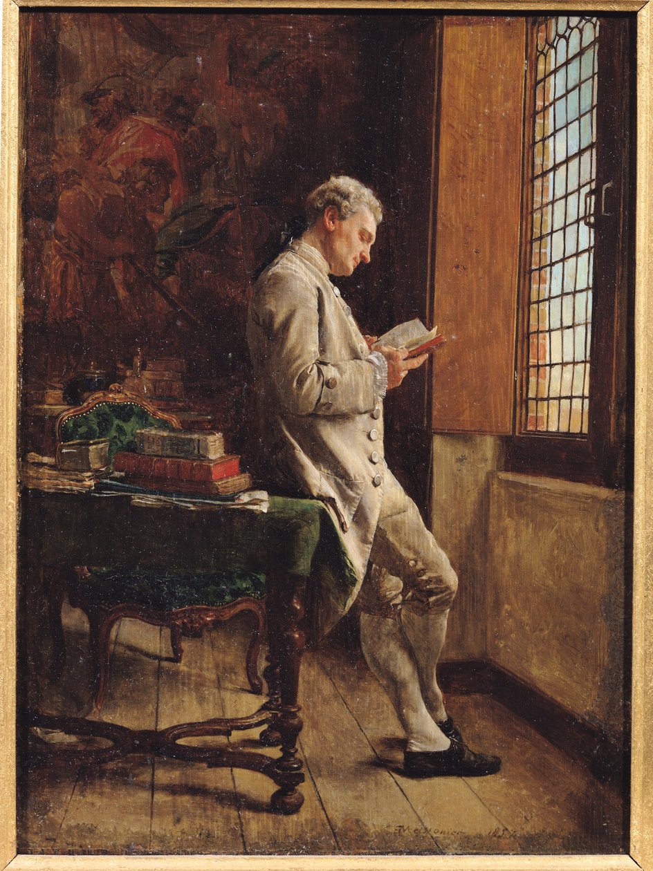 El lector de blanco, 1857 de Jean Louis Ernest Meissonier