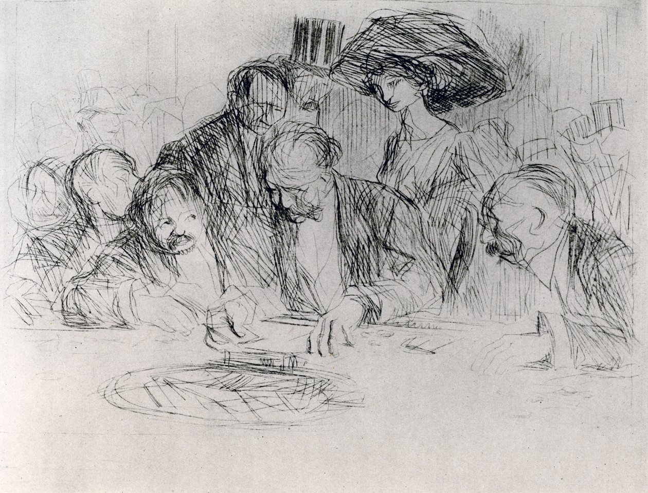 En la mesa de juego, 1925 de Jean Louis Forain