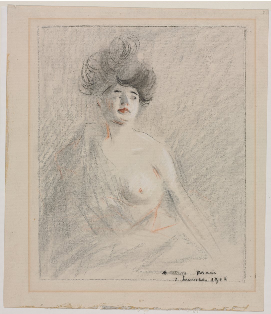 Cortesana (recto) de Jean Louis Forain